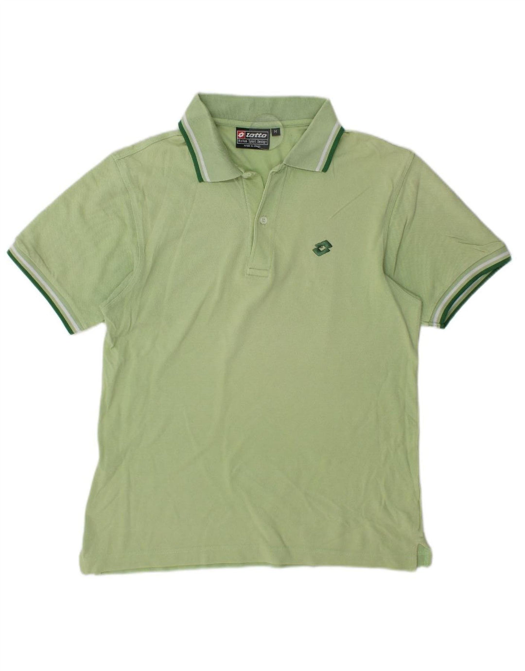 Camisa polo masculina LOTTO algodão verde médio