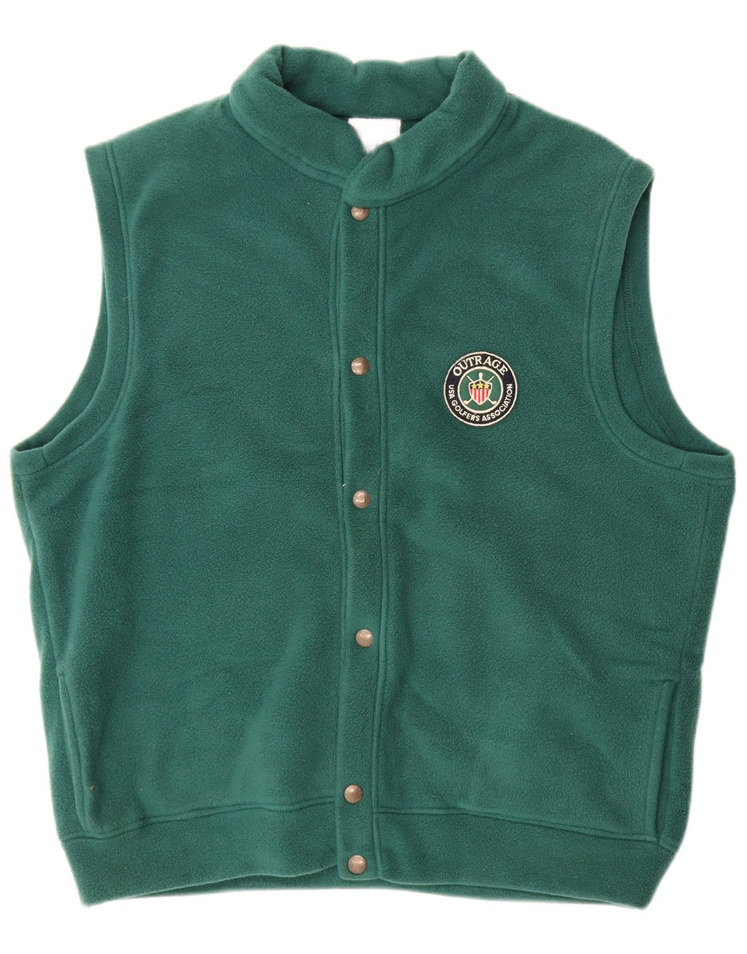Outrage Mens Fleece Gilet UK 40 Grande Poliéster Verde