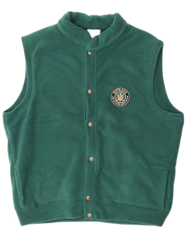 Outrage Mens Fleece Gilet UK 40 Grande Poliéster Verde
