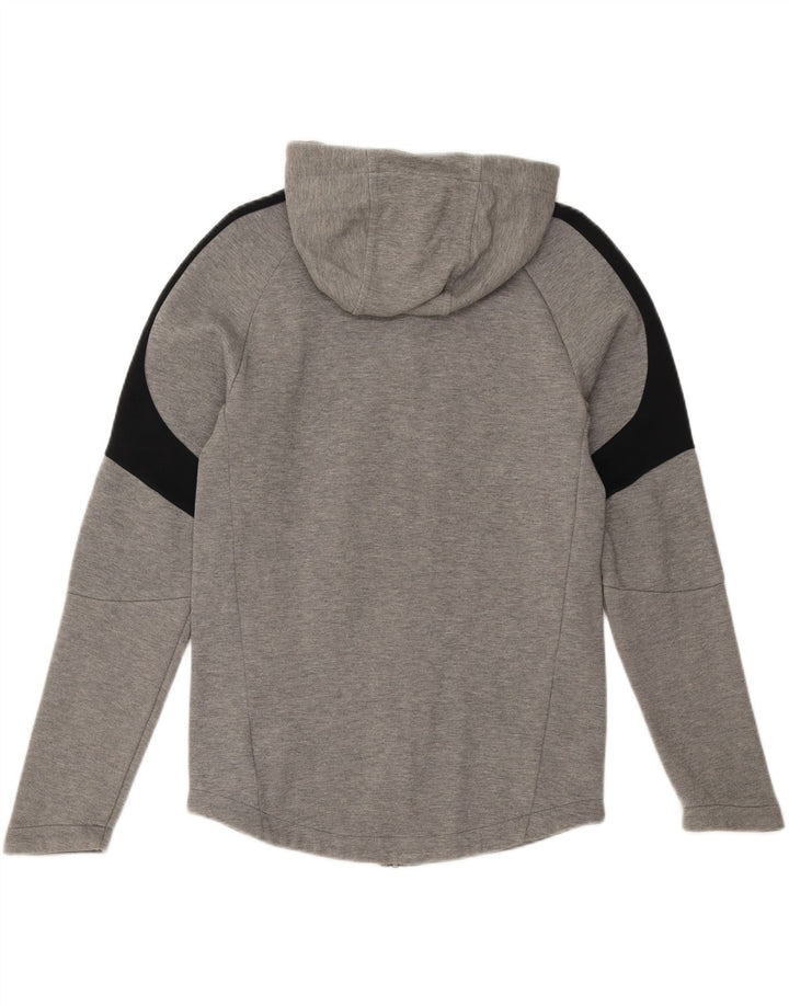 PUMA Mens Zip Hoodie Sweater Small Grey Colourblock Cotton Vintage Puma and Second-Hand Puma from Messina Hembry 