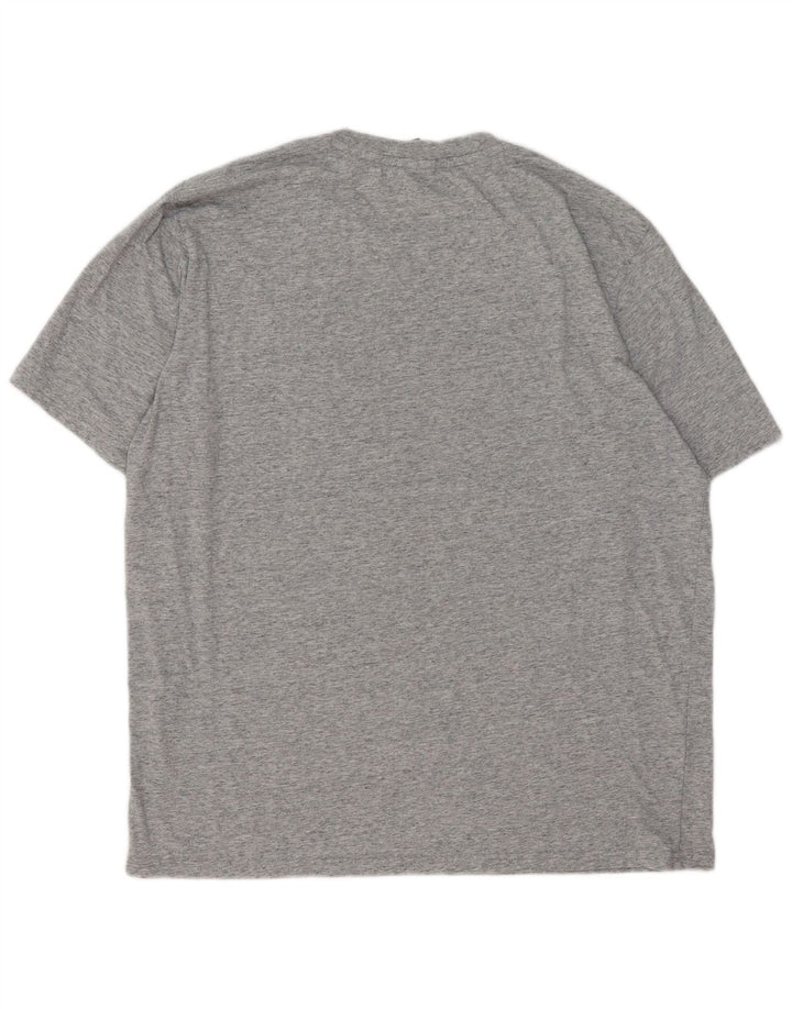Camiseta masculina Champion Top 4XL cinza manchado