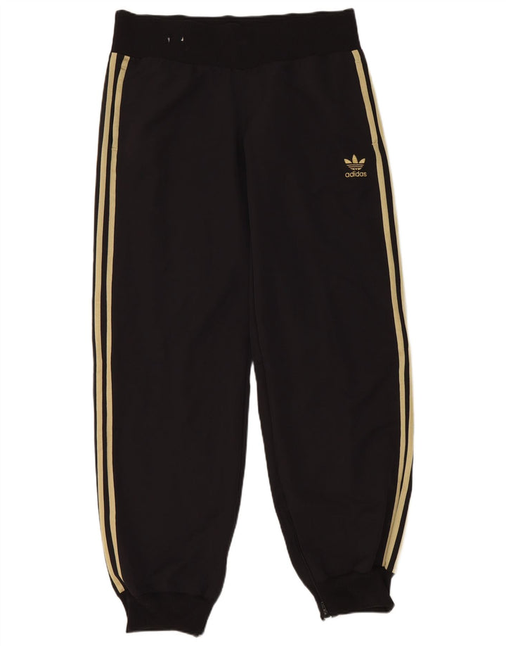 Adidas Womens Tracksuit Calças Joggers UK 14 Médio Preto Poliamida