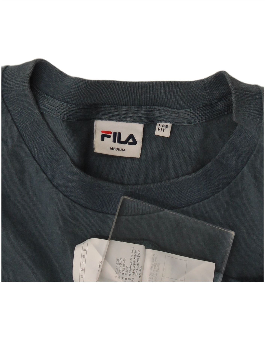 Camiseta masculina Fila Loose Fit Graphic Top Azul Médio