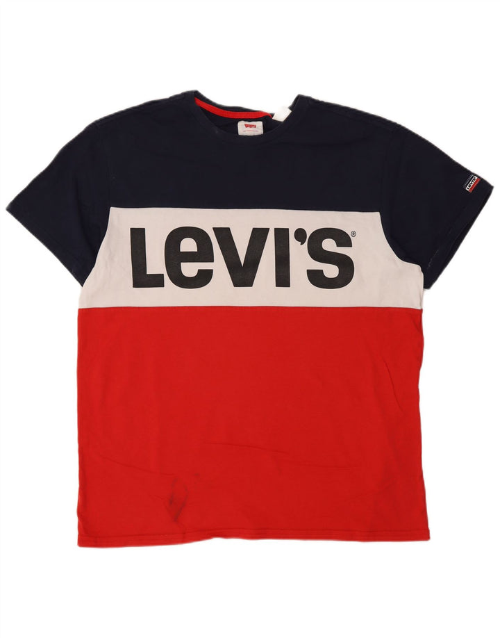 Camiseta gráfica masculina Levi's Top médio multicolorido Colourblock