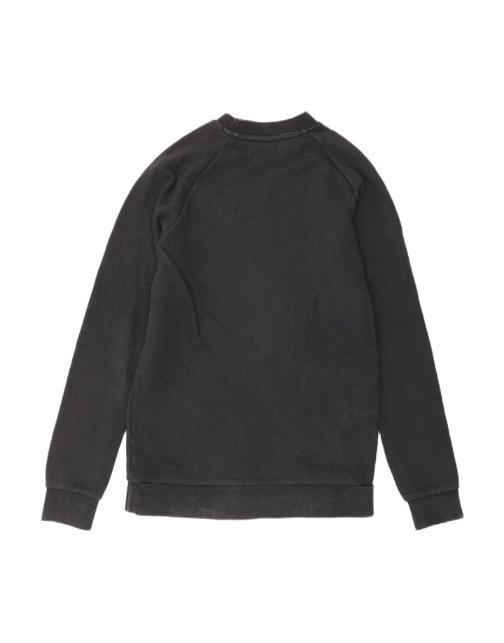 ADIDAS Mens Graphic Sweatshirt Jumper XS Preto Algodão