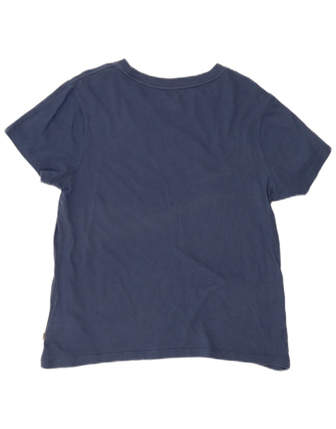 Camiseta feminina Vans com estampa gráfica UK 16 grande algodão azul marinho