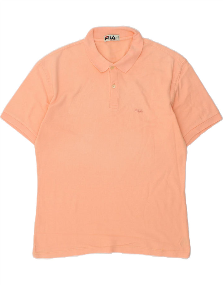 FILA Mens Polo Shirt Medium Pink Vintage Fila and Second-Hand Fila from Messina Hembry 