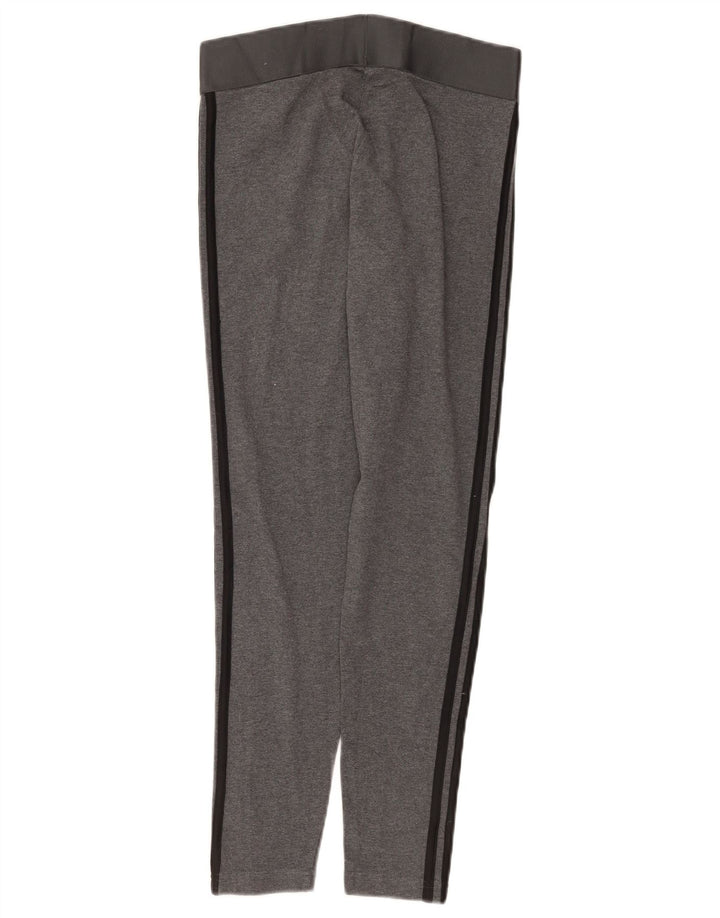 Leggings Adidas Femininas UK 12/14 Algodão Cinza Médio