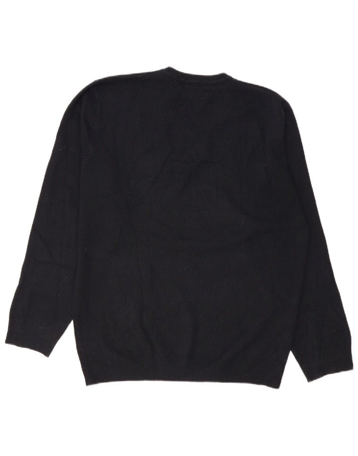 Suéter masculino Pierre Cardin com decote em V 2XL azul marinho