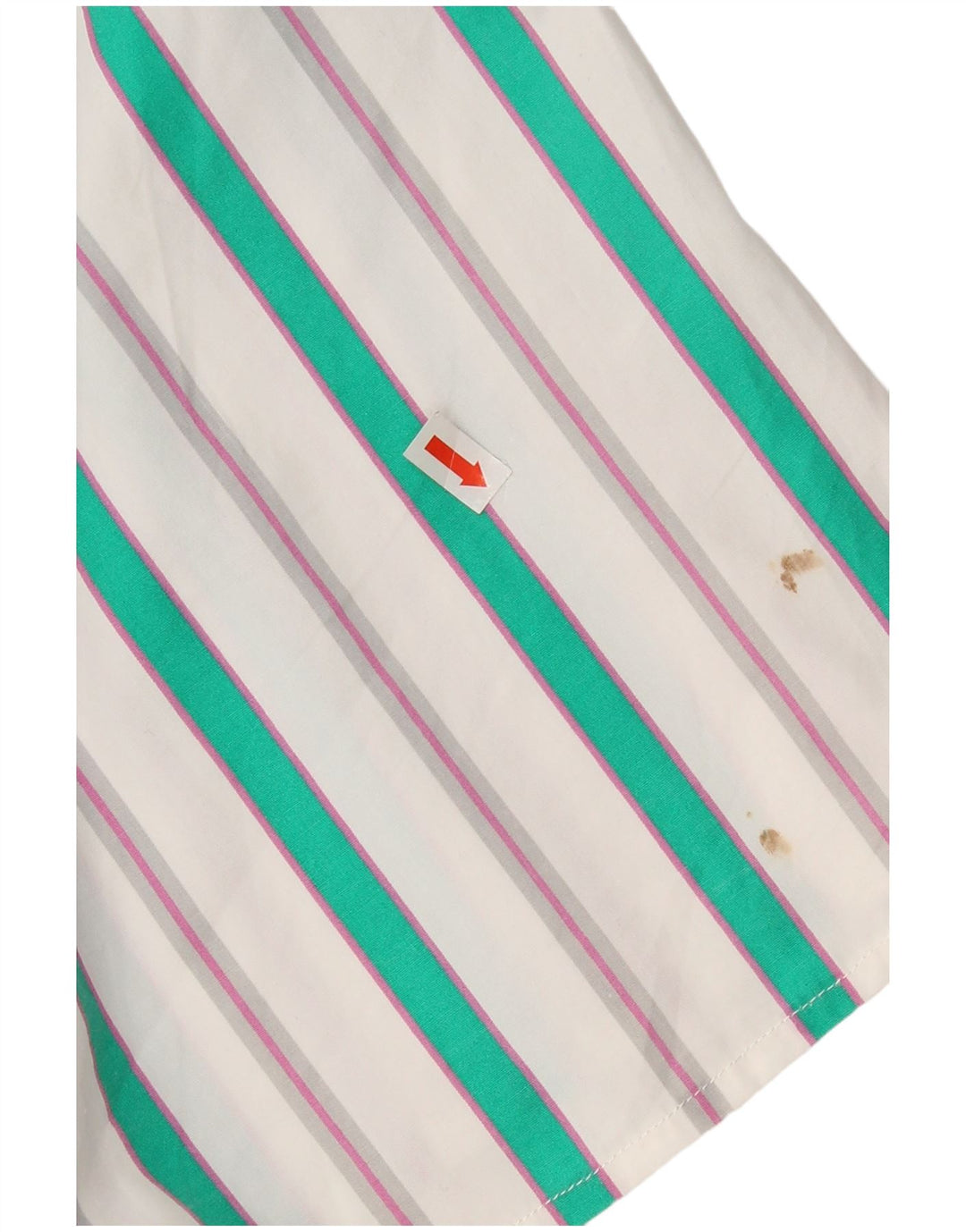 Camisa Benetton Mulher UK 18 XL Listrada Branca