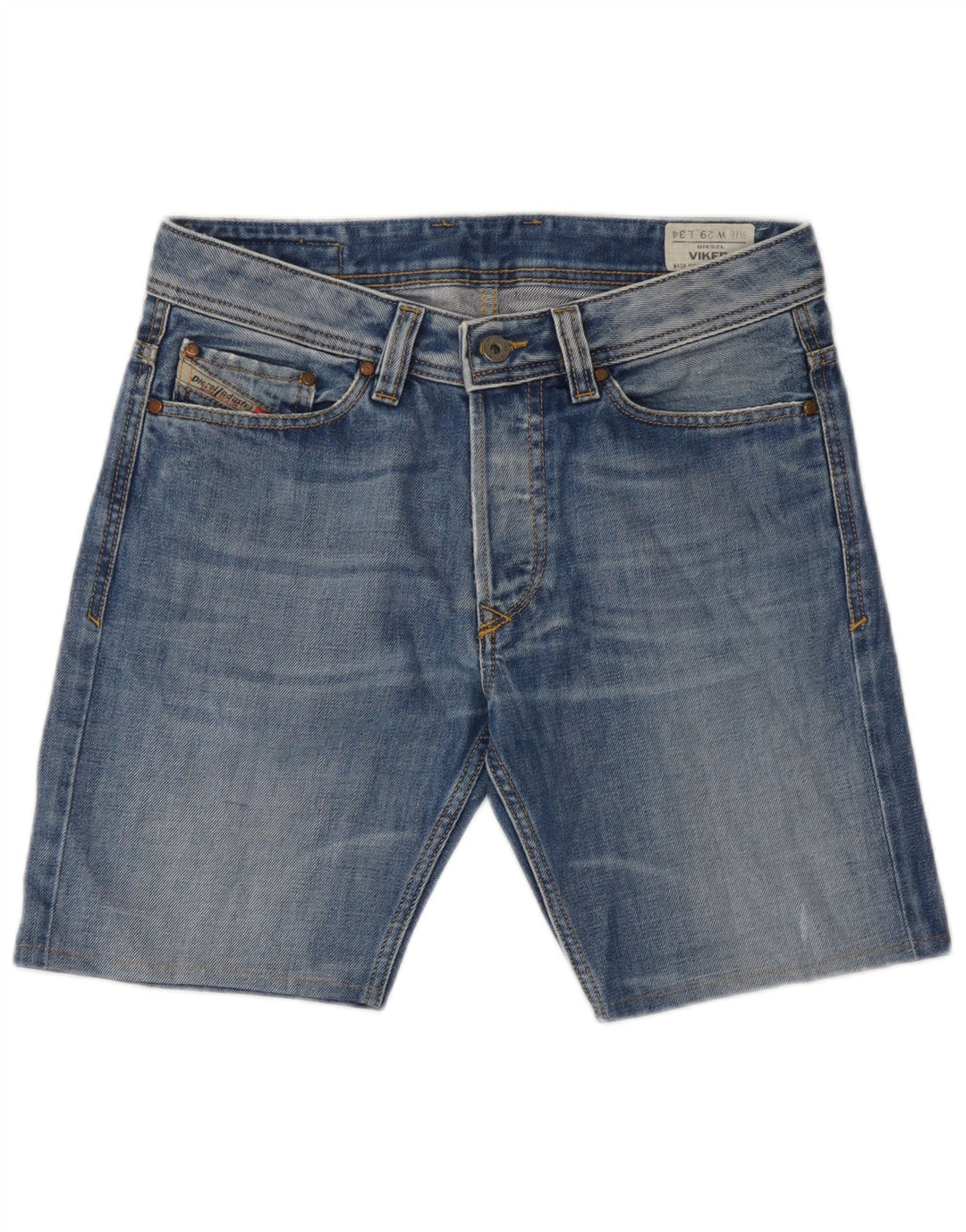Shorts jeans masculino Diesel Viker W29 algodão azul médio