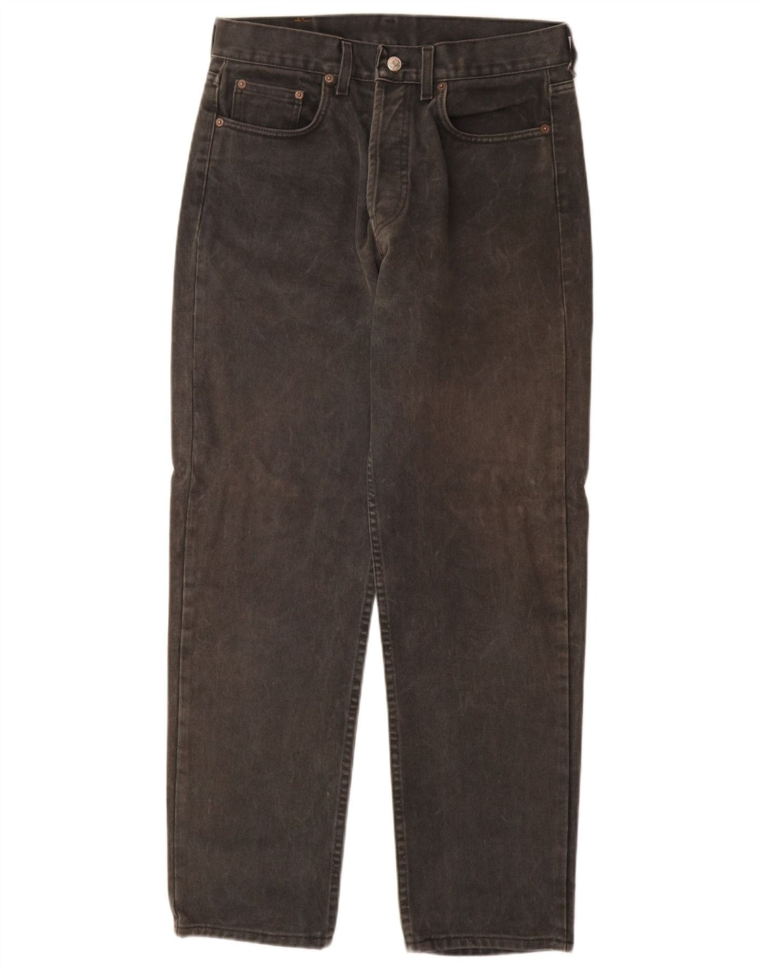 Rifle Mens Tapered Jeans W33 L30 Algodão Preto