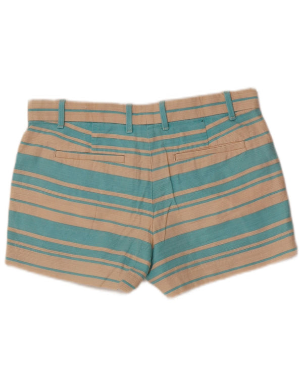 Shorts chino feminino Gap UK 4 XS W28 algodão listrado bege