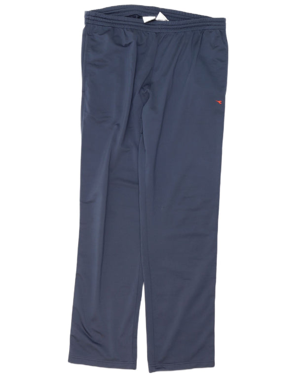 Calça de treino masculina Diadora UK 46 2XL poliéster azul marinho