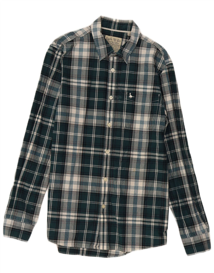 Camisa masculina Jack Wills algodão xadrez verde médio