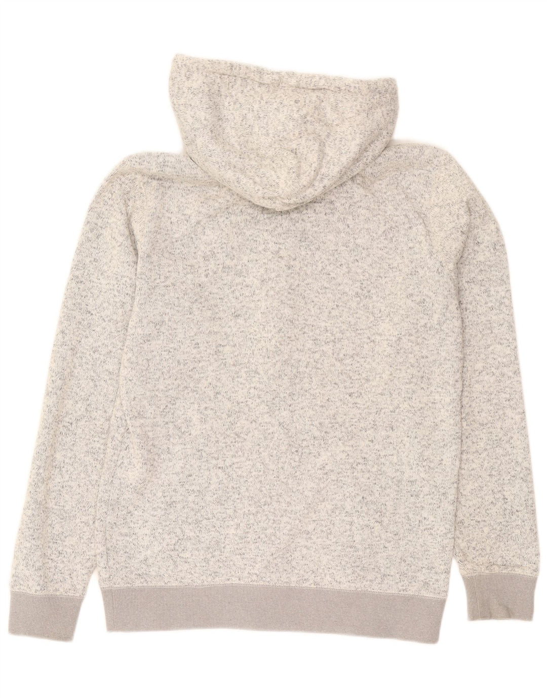 Suéter masculino Quiksilver com capuz e zíper grande poliéster manchado cinza