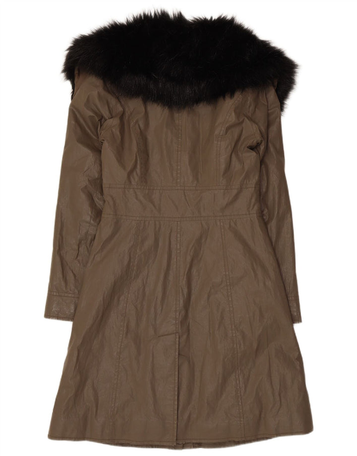 Sobretudo feminino Dkny UK 6 XS cáqui Rami