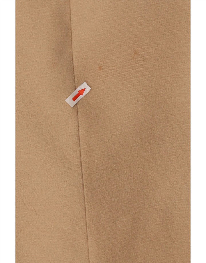 Sobretudo feminino Miss Selfridge UK 4 XS poliéster bege