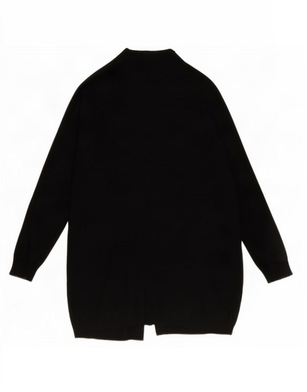 Suéter cardigã aberto feminino Marks & Spencer Reino Unido 14 viscose preta média