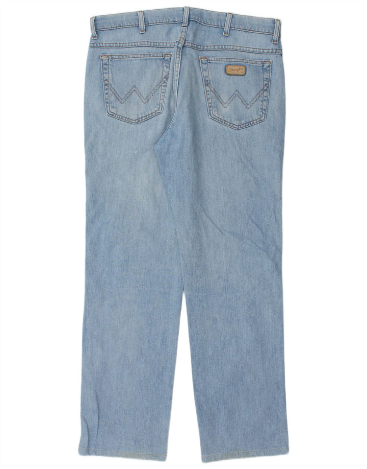 Wrangler Masculino Texas Straight Jeans W36 L32 Azul Algodão