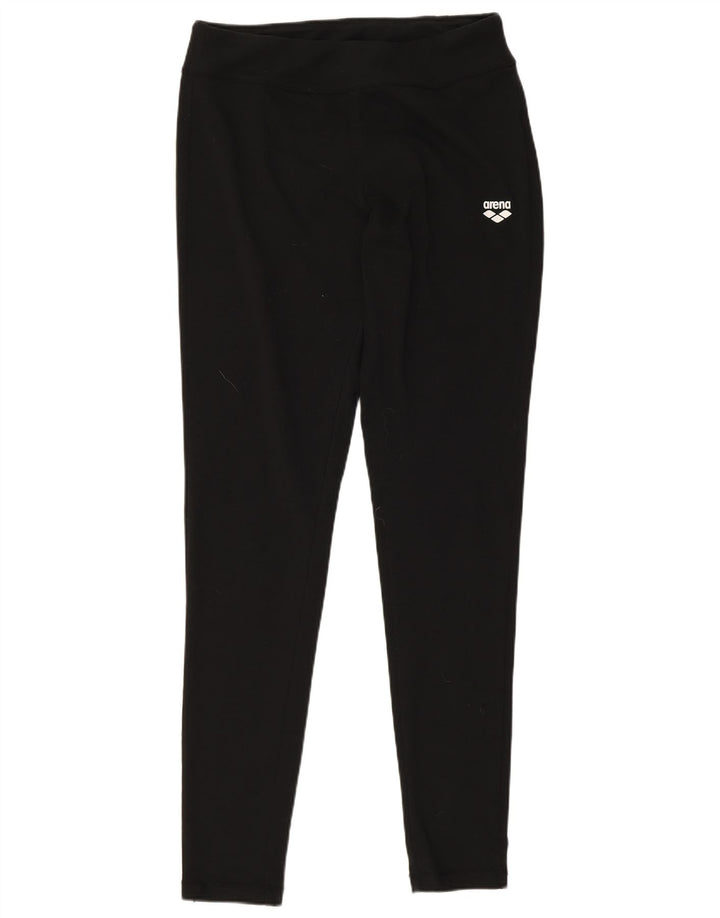 Arena Leggings Femininas UK 12 Médio Algodão Preto