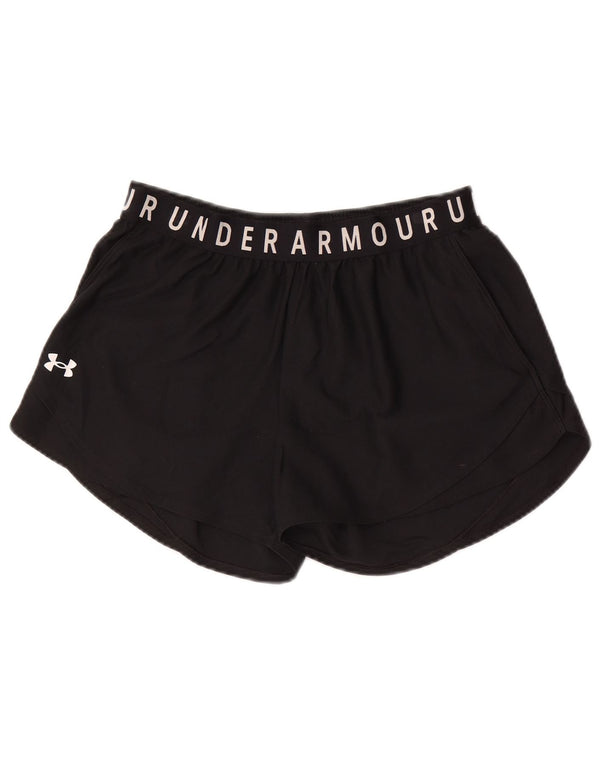 Under Armour Womens Heat Gear Loose Fit Sport Shorts Reino Unido 14 Grande Preto
