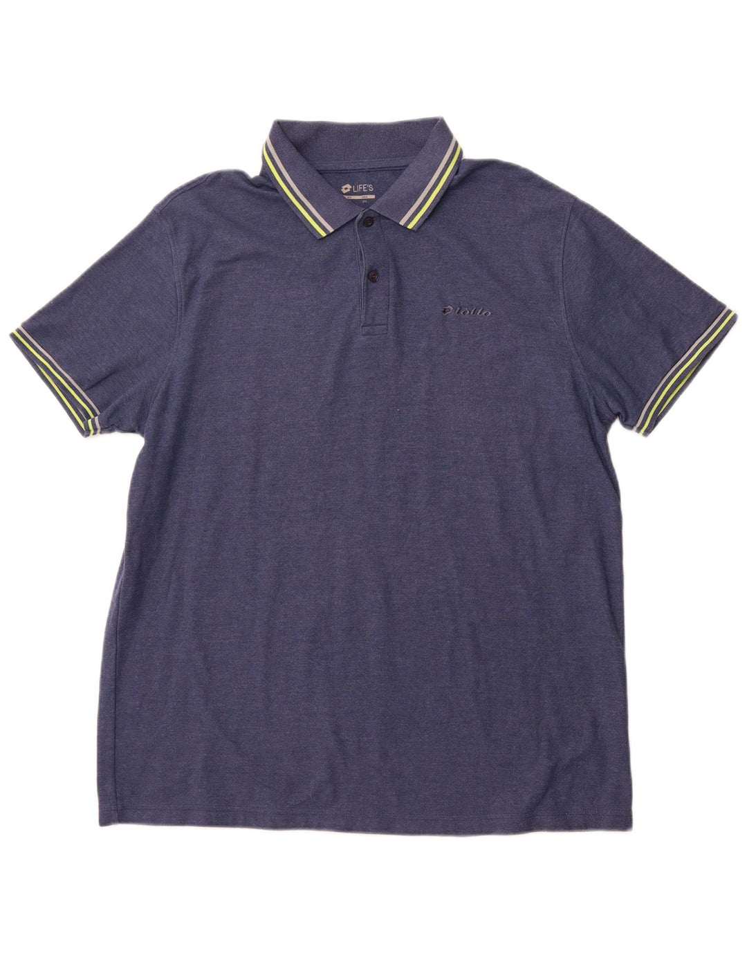 Camisa polo masculina LOTTO 2XL azul marinho