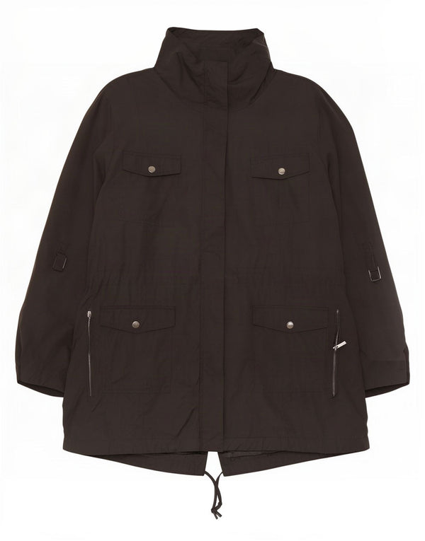 Jaqueta Parka Marks & Spencer Feminina Autograph Oversized Reino Unido 20 2XL Preta