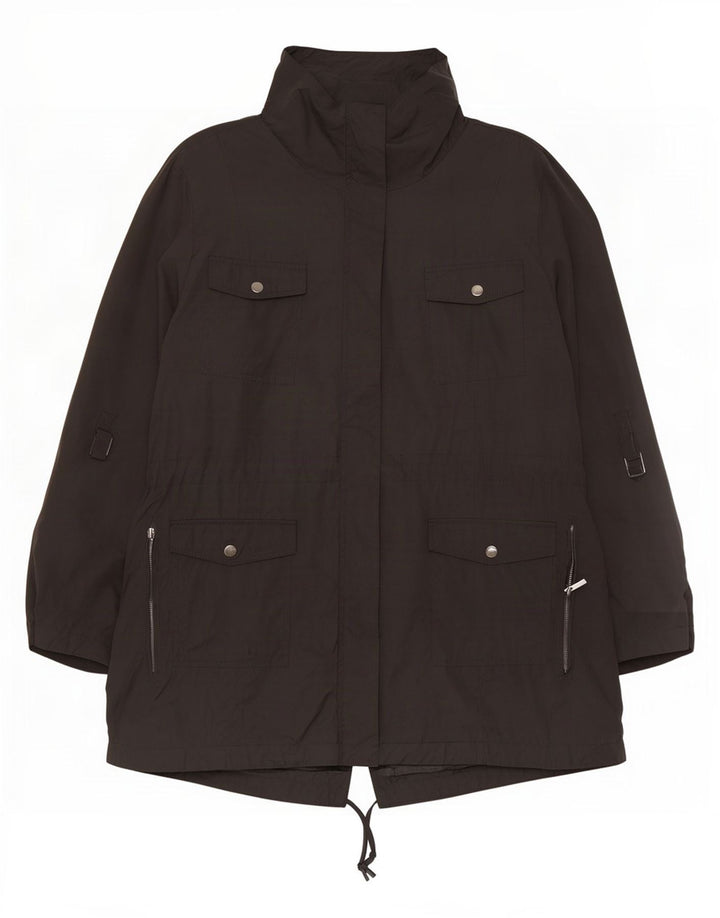 Jaqueta Parka Marks & Spencer Feminina Autograph Oversized Reino Unido 20 2XL Preta