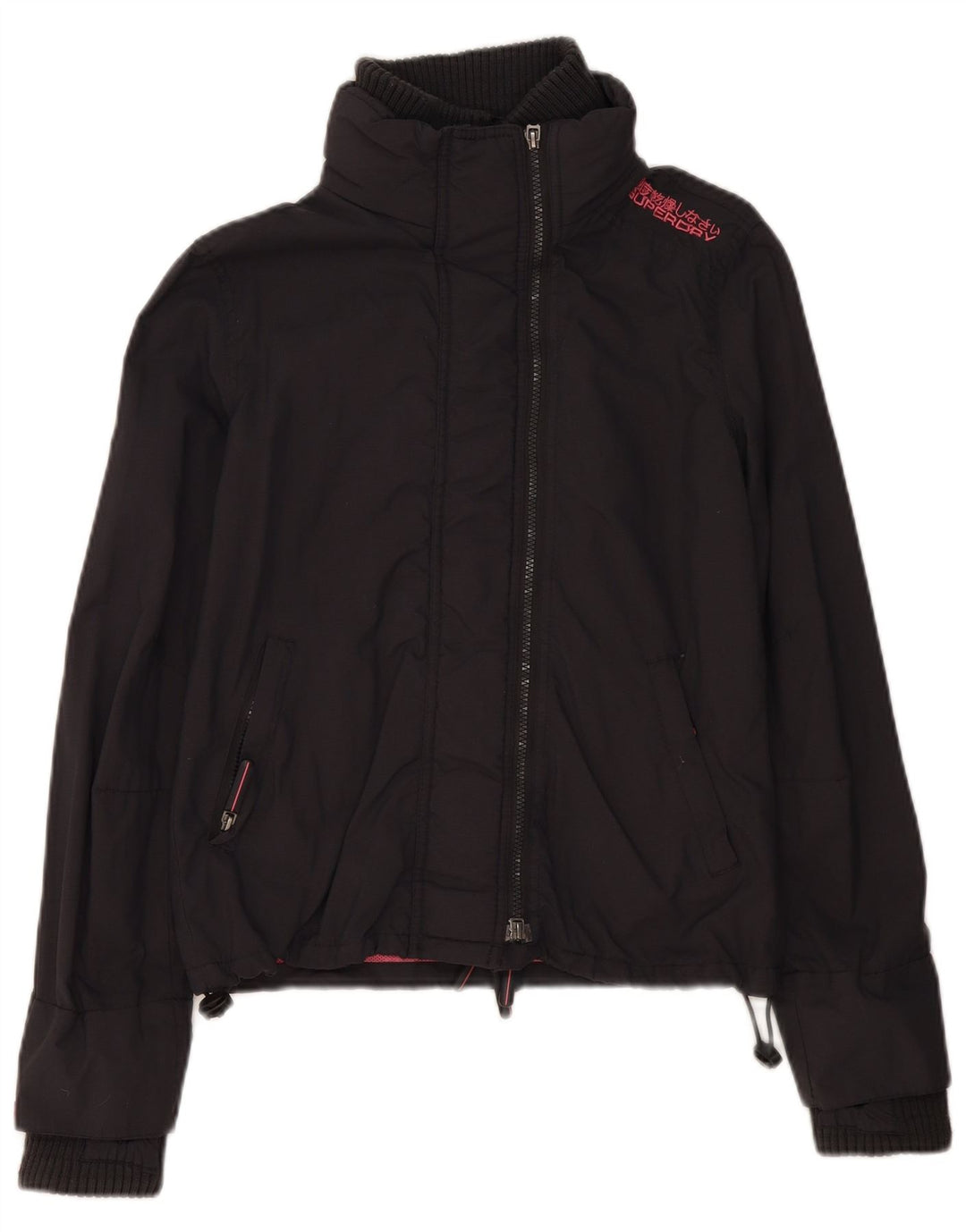 Jaqueta bomber feminina Superdry UK 14 médio preto nylon