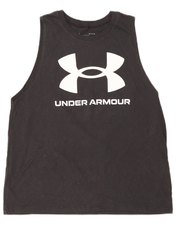 Colete gráfico feminino Under Armour UK 12 algodão preto médio