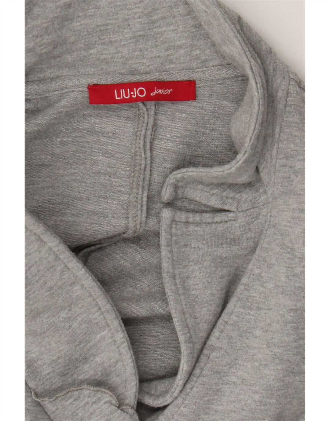 LIU JO Girls Cardigan Sweater 10-11 Years Grey Cotton Vintage Liu Jo and Second-Hand Liu Jo from Messina Hembry 