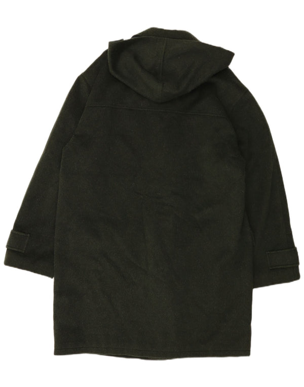 Casaco Duffle Masculino Vintage com Capuz UK 40 Verde Grande