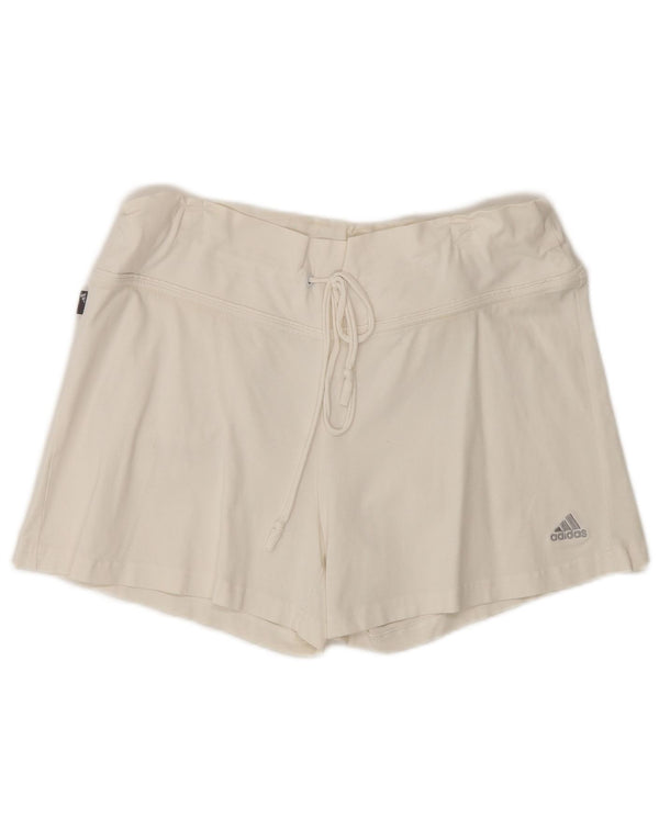 Shorts esportivos femininos Adidas UK 18 XL branco algodão