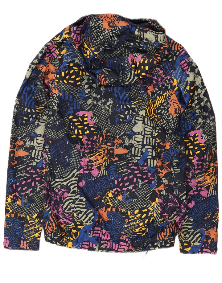 Jaqueta de chuva feminina Columbia com padrão abstrato UK 10 pequena multicolorida