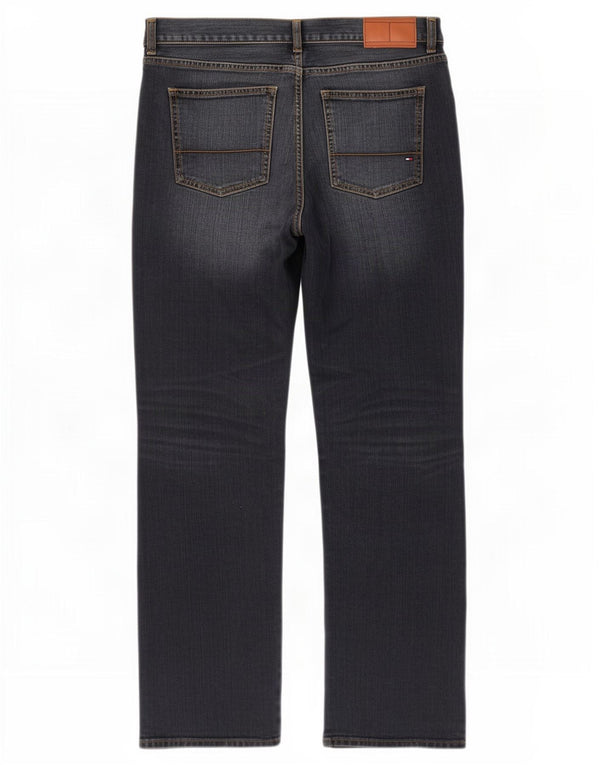Jeans retos masculinos Tommy Hilfiger W36 L32 algodão azul marinho
