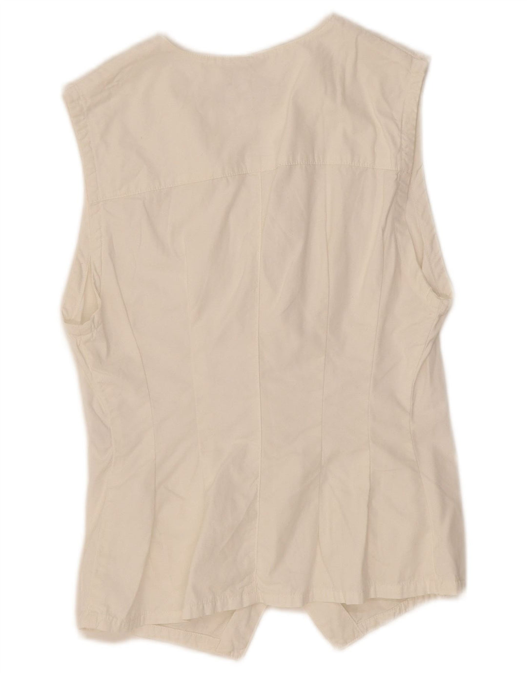 Colete feminino RENE LEZARD UK 12 algodão branco médio