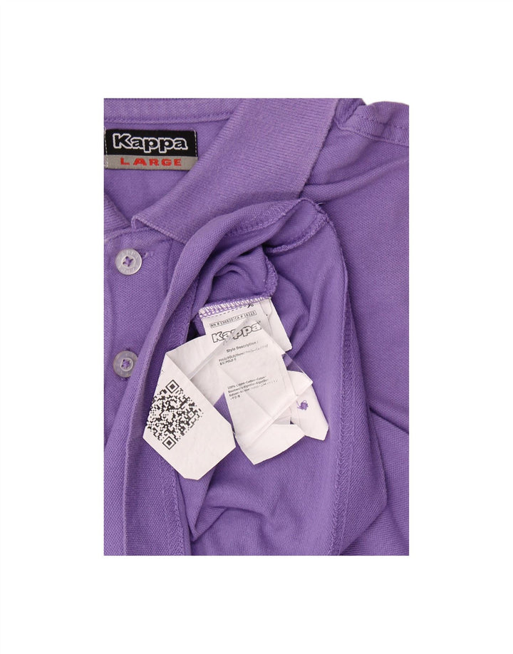 Camisa polo masculina KAPPA grande algodão roxo