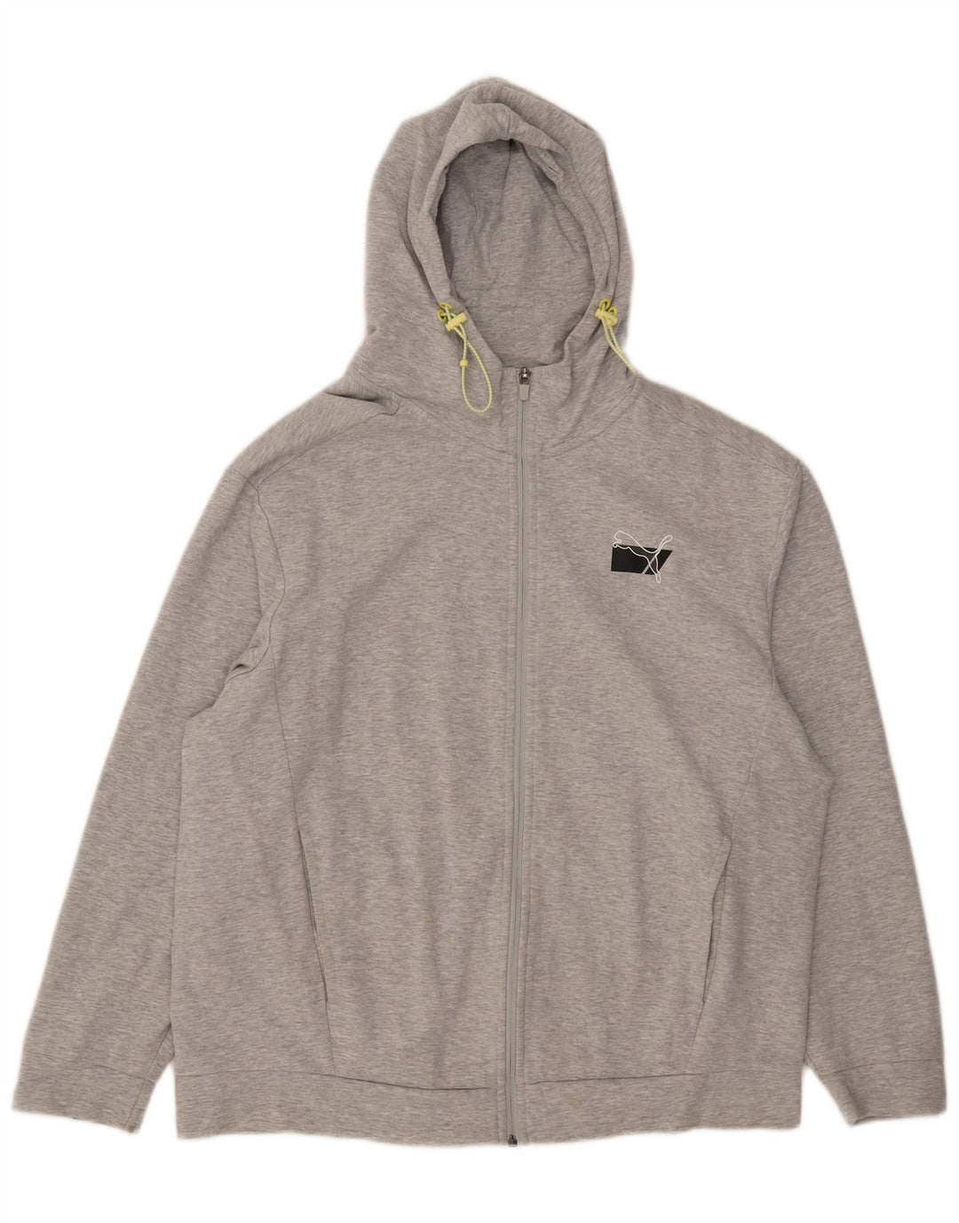 Suéter Puma masculino com capuz e zíper XL cinza algodão