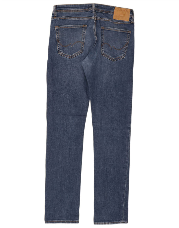 Jack & Jones Masculino GLENN Slim Jeans W31 L32 Azul Algodão