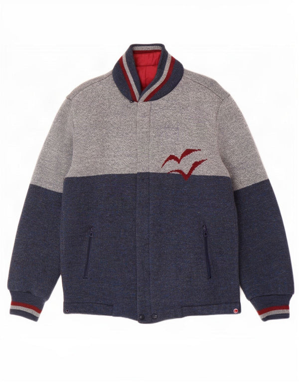 Colmar Mens Graphic Reversible Jacket IT 52 XL Navy Blue Colourblock