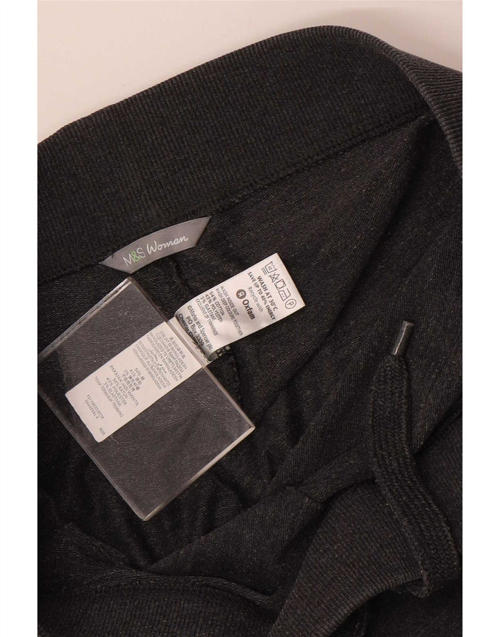 Calça de treino feminina Marks & Spencer UK 10 algodão cinza pequeno