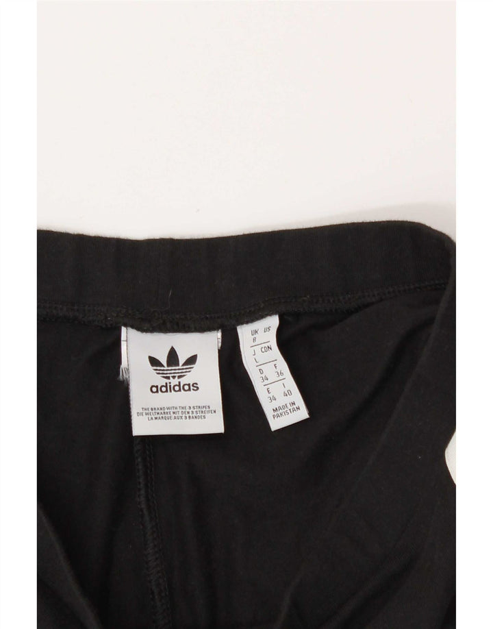 Leggings Adidas Femininas UK 8 Pequenas Pretas