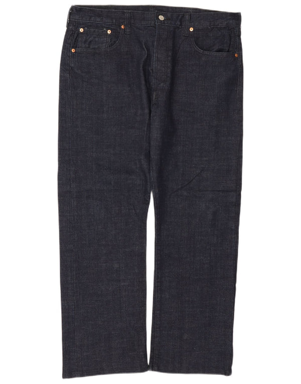 Calça jeans reta masculina Levi's W38 L29 azul marinho