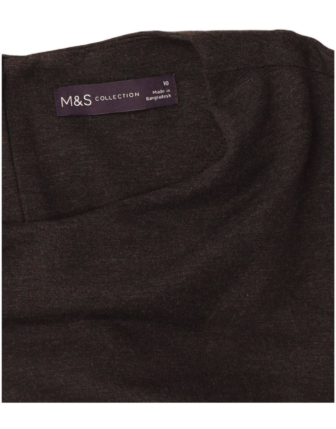 MARKS & SPENCER Womens Long Sleeve A-Line Dress UK 10 Small Black