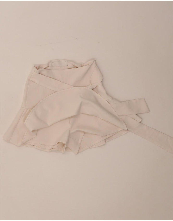 Zara Womens Skort XS W24 Poliéster Branco