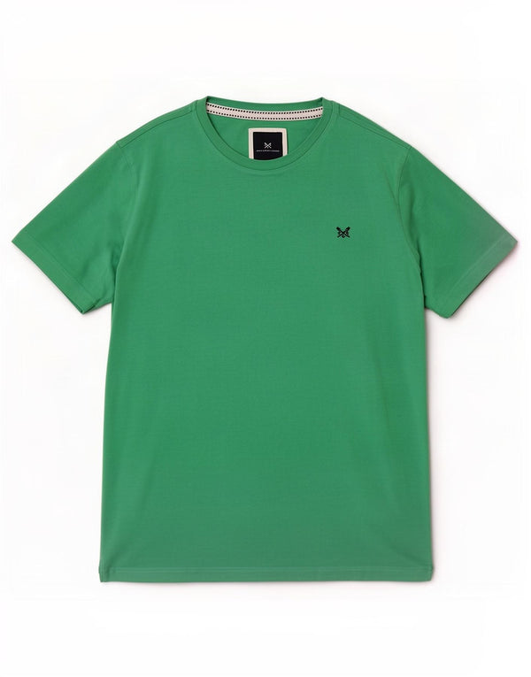 Camiseta masculina Crew Clothing Top XL algodão verde