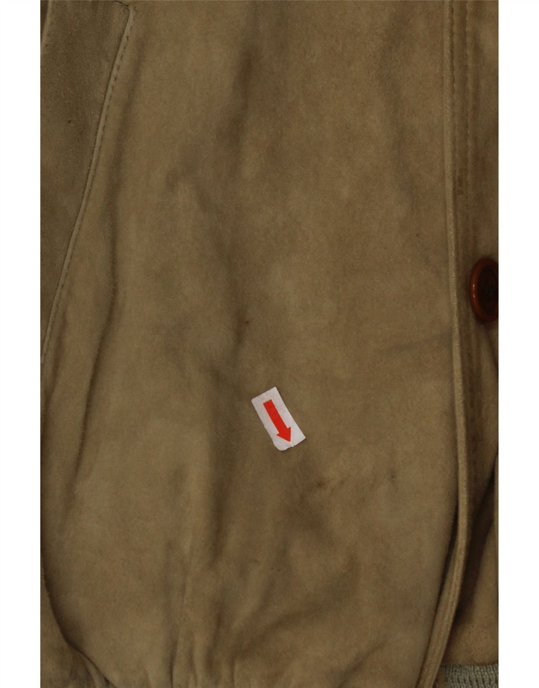 Jaqueta bomber masculina VINTAGE de camurça IT 48 bege médio