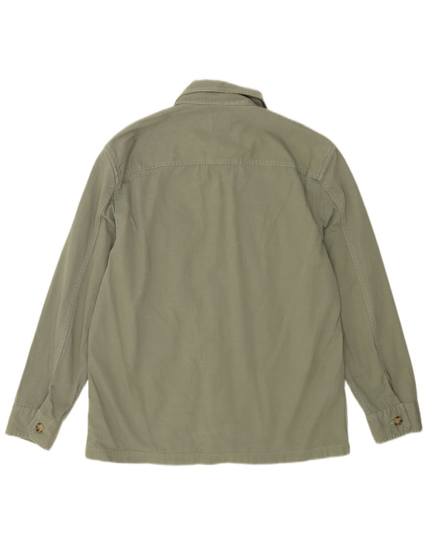 Camiseta masculina Marks & Spencer de algodão verde médio