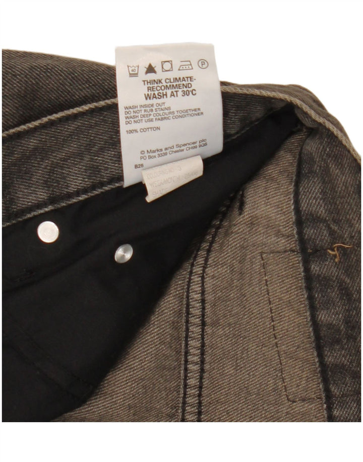 Jeans Marks & Spencer Masculino Blue Harbor Straight W34 L26 Algodão Cinza